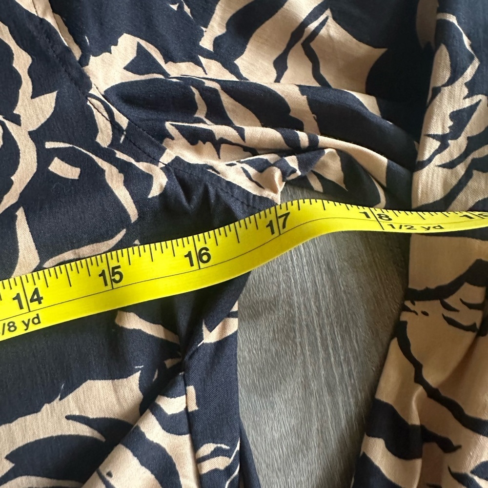 Chico's Black Label Floral Black and Tan Dress - Picture 4 of 5